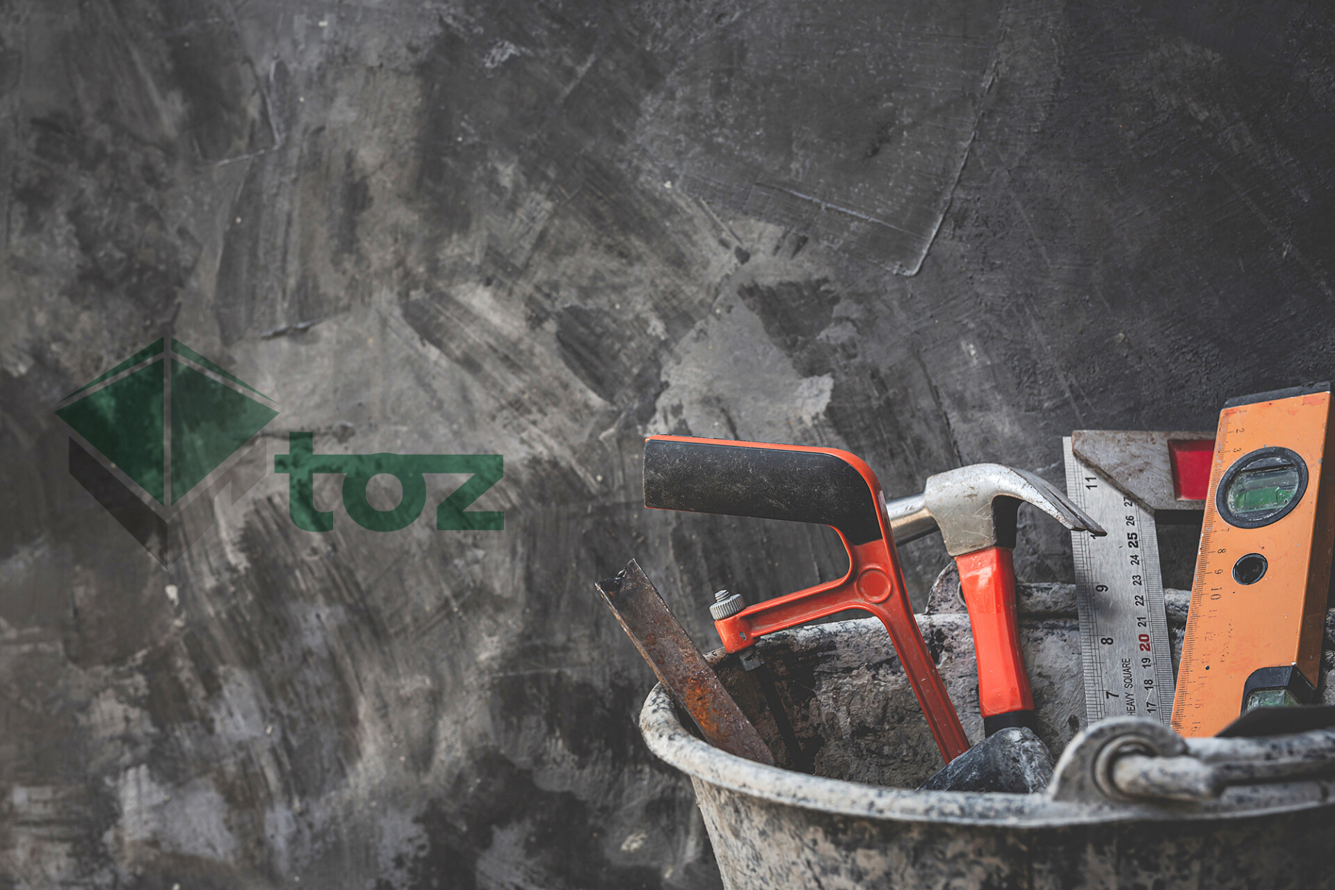 Construction tools placed wooden floors 3